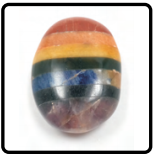 7 Chakra Palm Stone