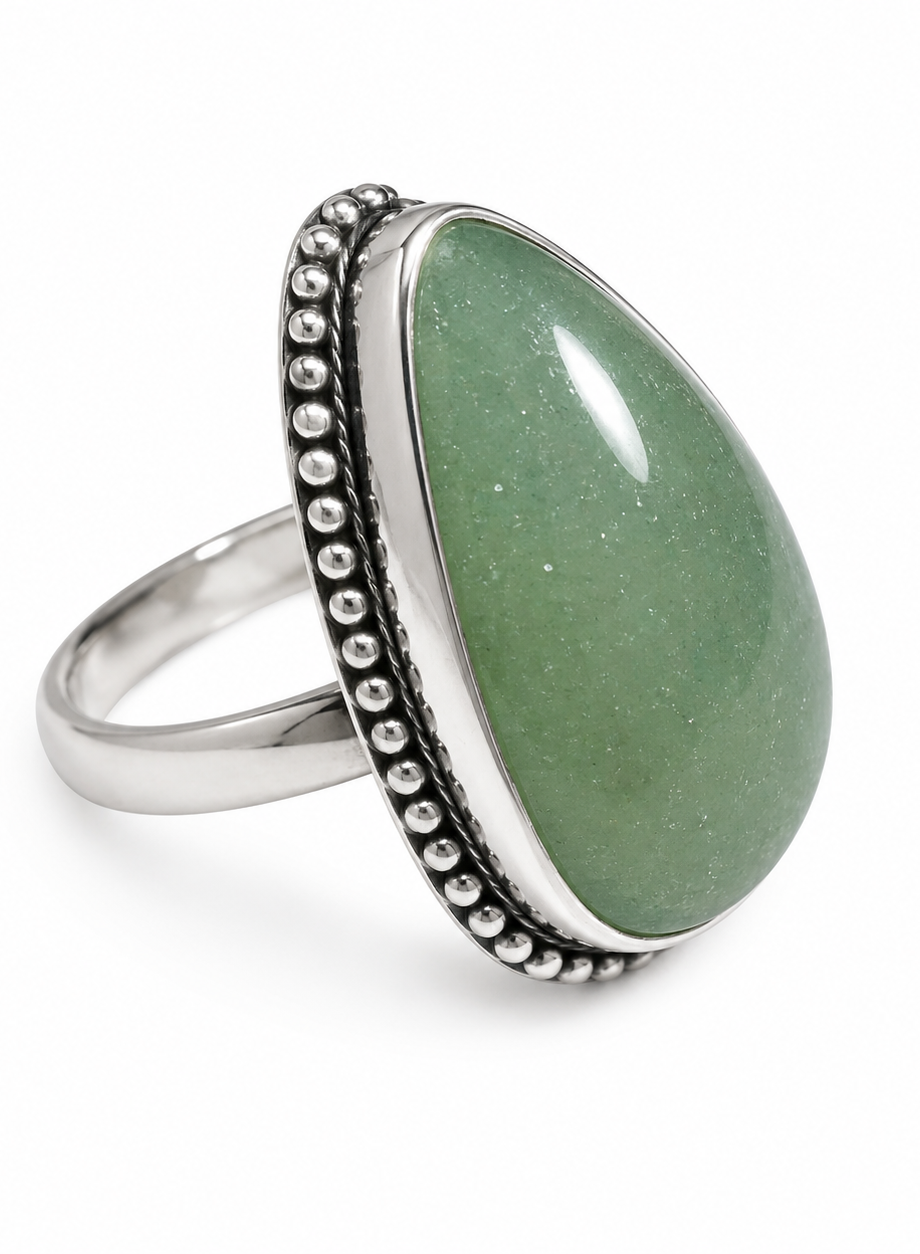Aventurine Green Ring (Adjustable)