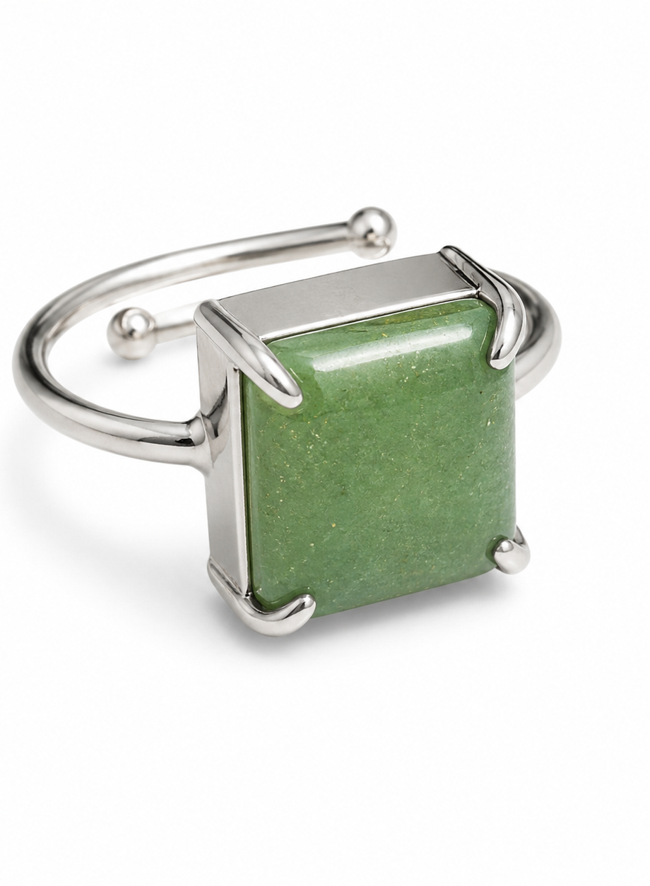 Green Aventurine Ring (Adjustable)