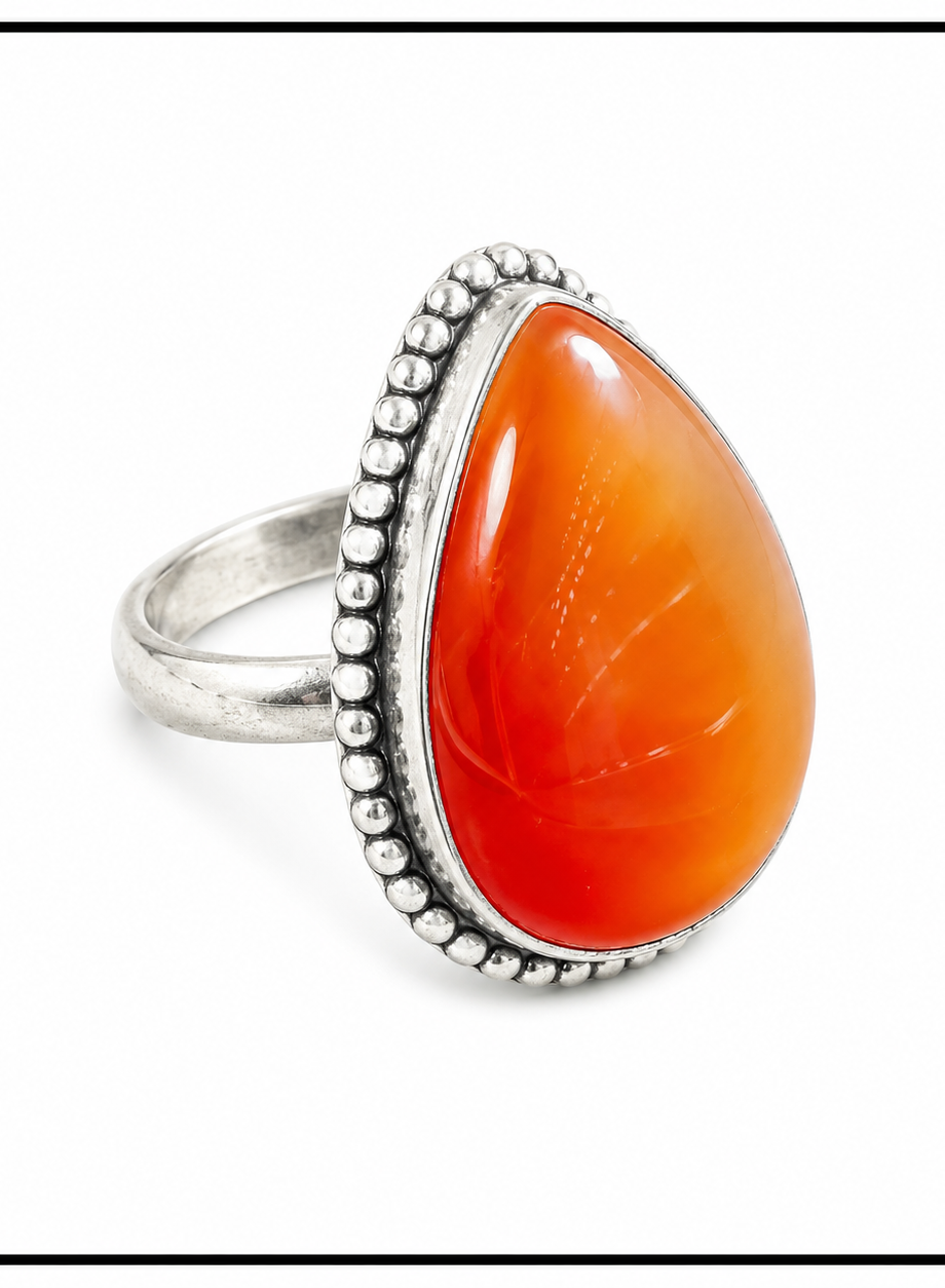 Carnelian Ring (Adjustable)