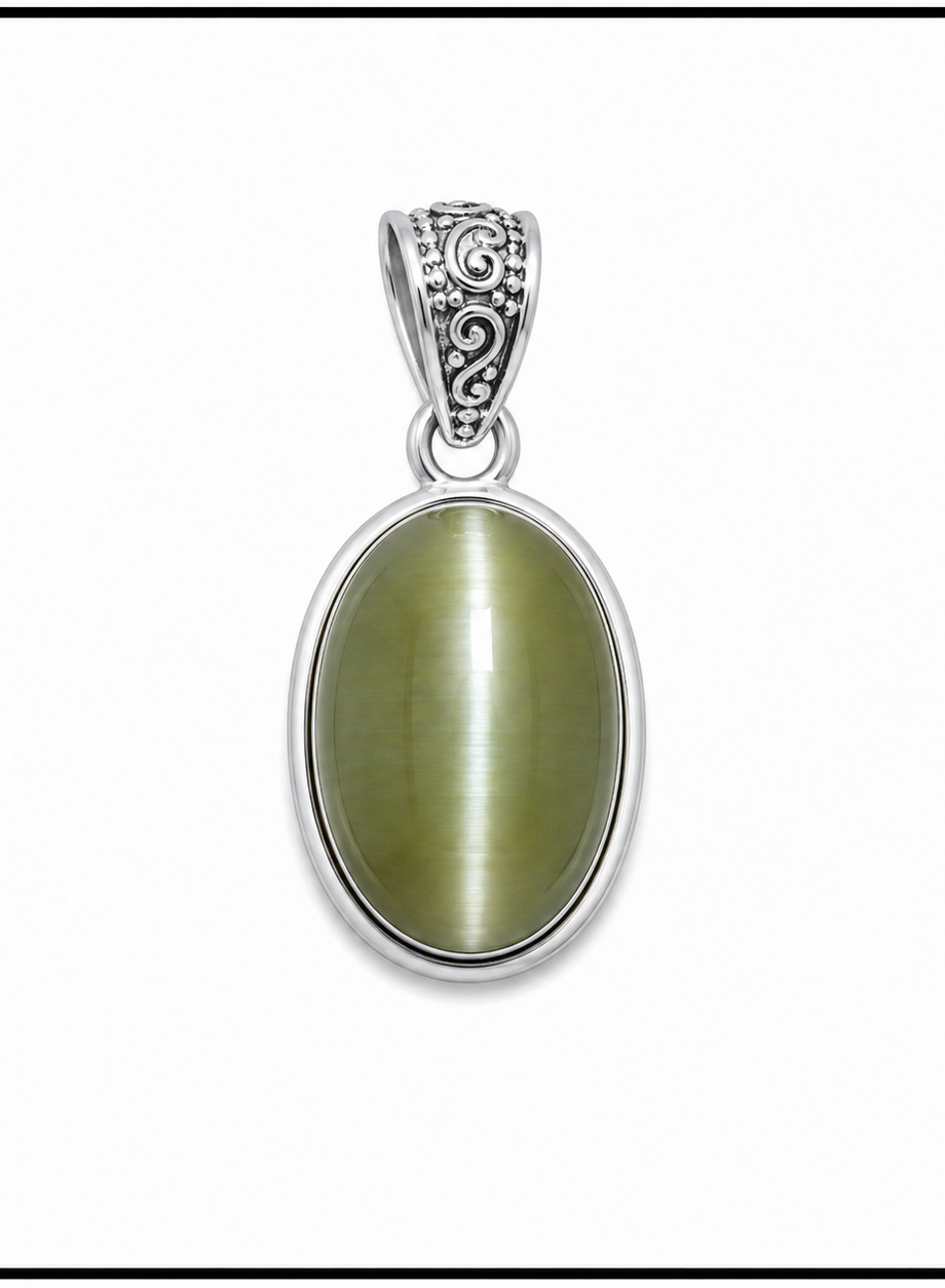 Cat Eye Crystal Pendant