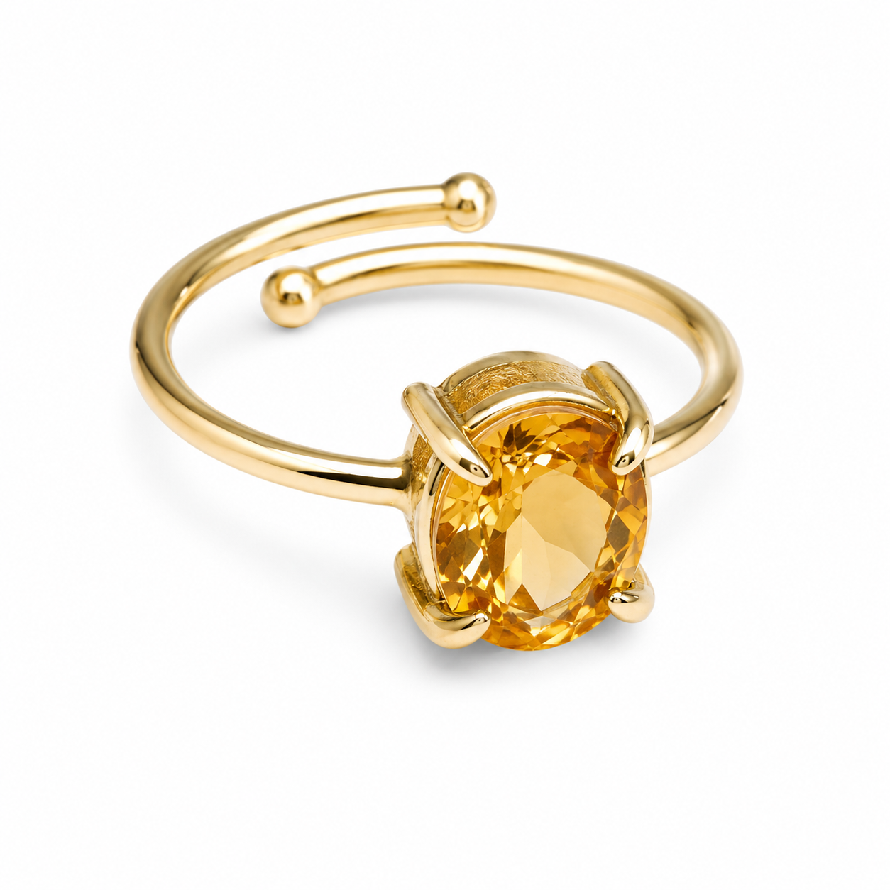 Citrine Ring (Adjustable)