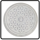 Flower of Life 4 Selenite Charging Plate