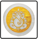 Ganesh Ji Golden Selenite Charging Plate