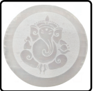 Ganesh Ji White Selenite Charging Plate