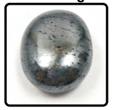 Hematite Palm Stone