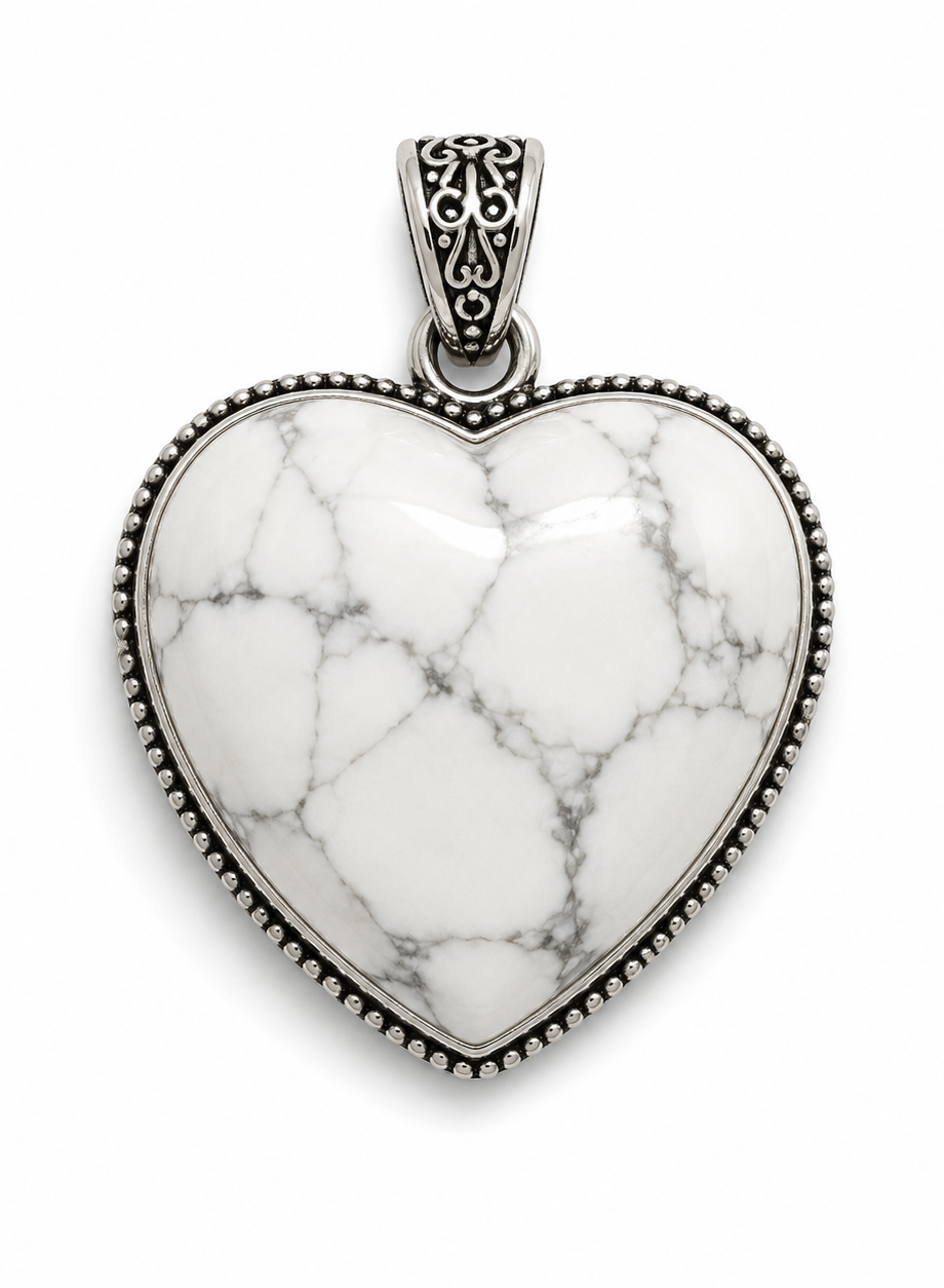 Howlite Crystal Pendant