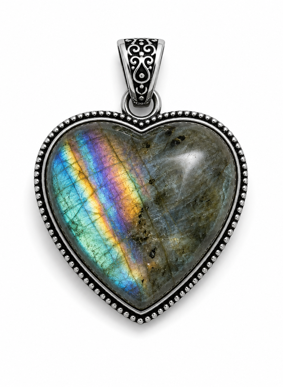 Labradorite Crystal Pendant