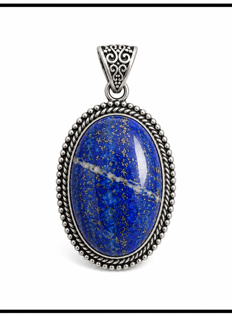 Lapis Lazuli Crystal Pendant