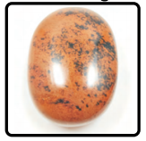 Mahogany Obsidian Palm Stone