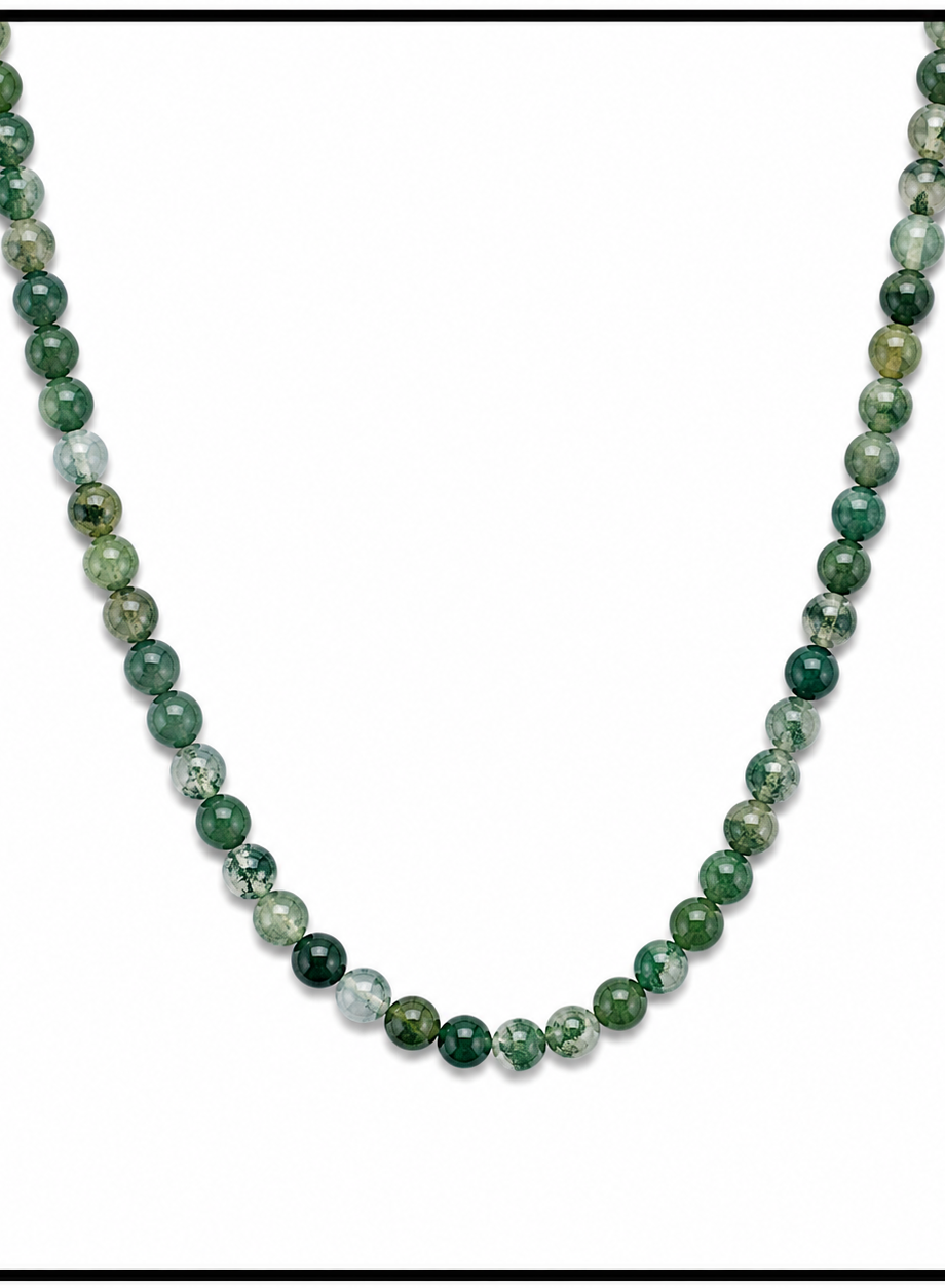 Moss Agate (8mm)