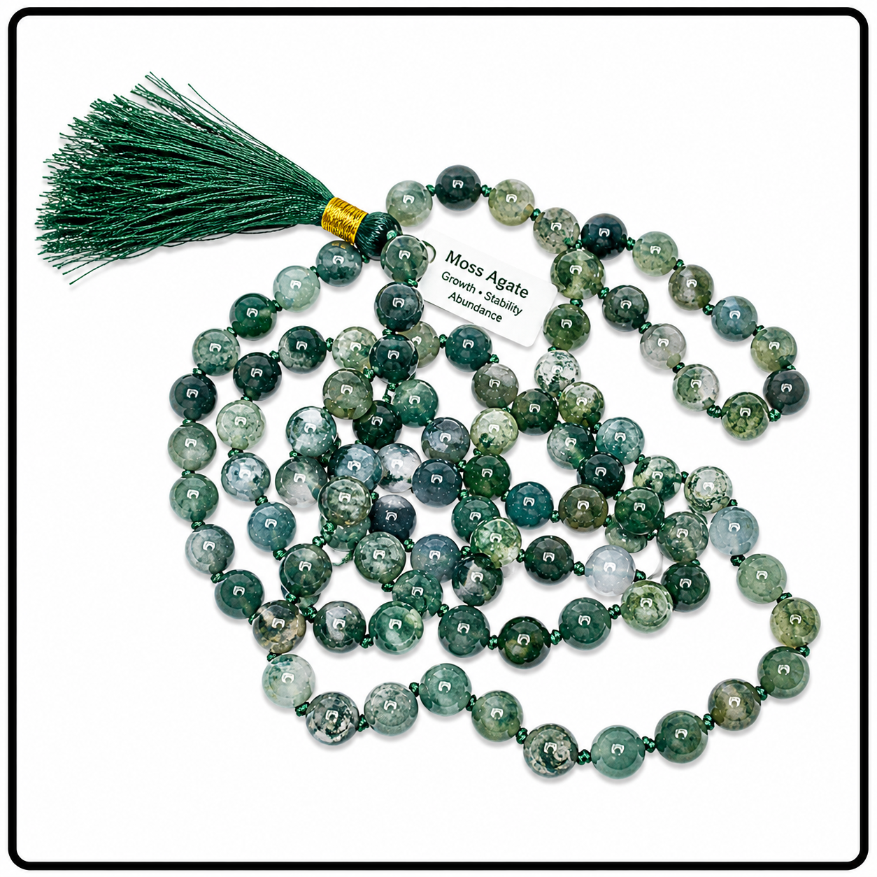 Moss Agate (8mm)