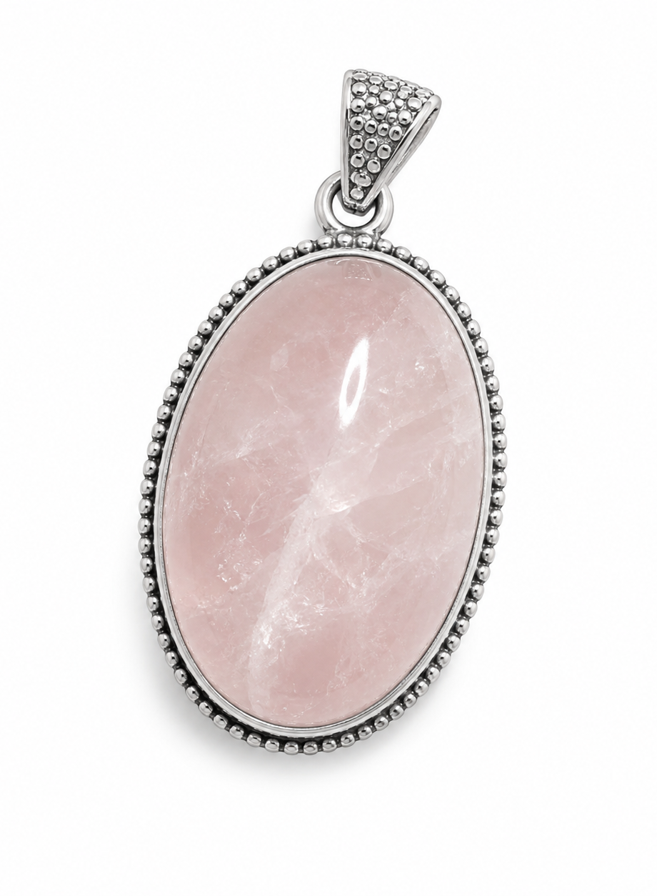 Rose Quartz Crystal Pendant