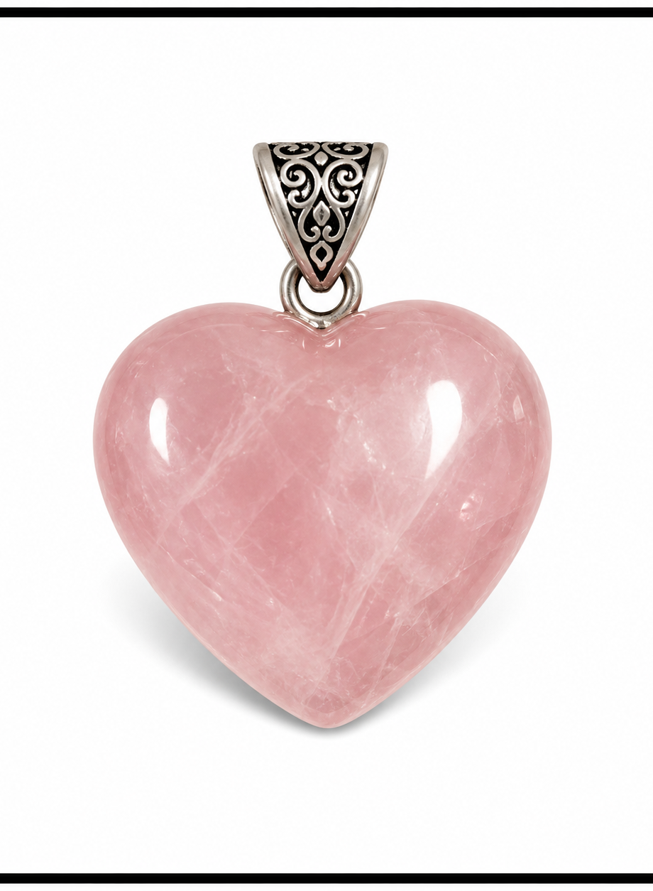 Rose Quartz Crystal Pendant
