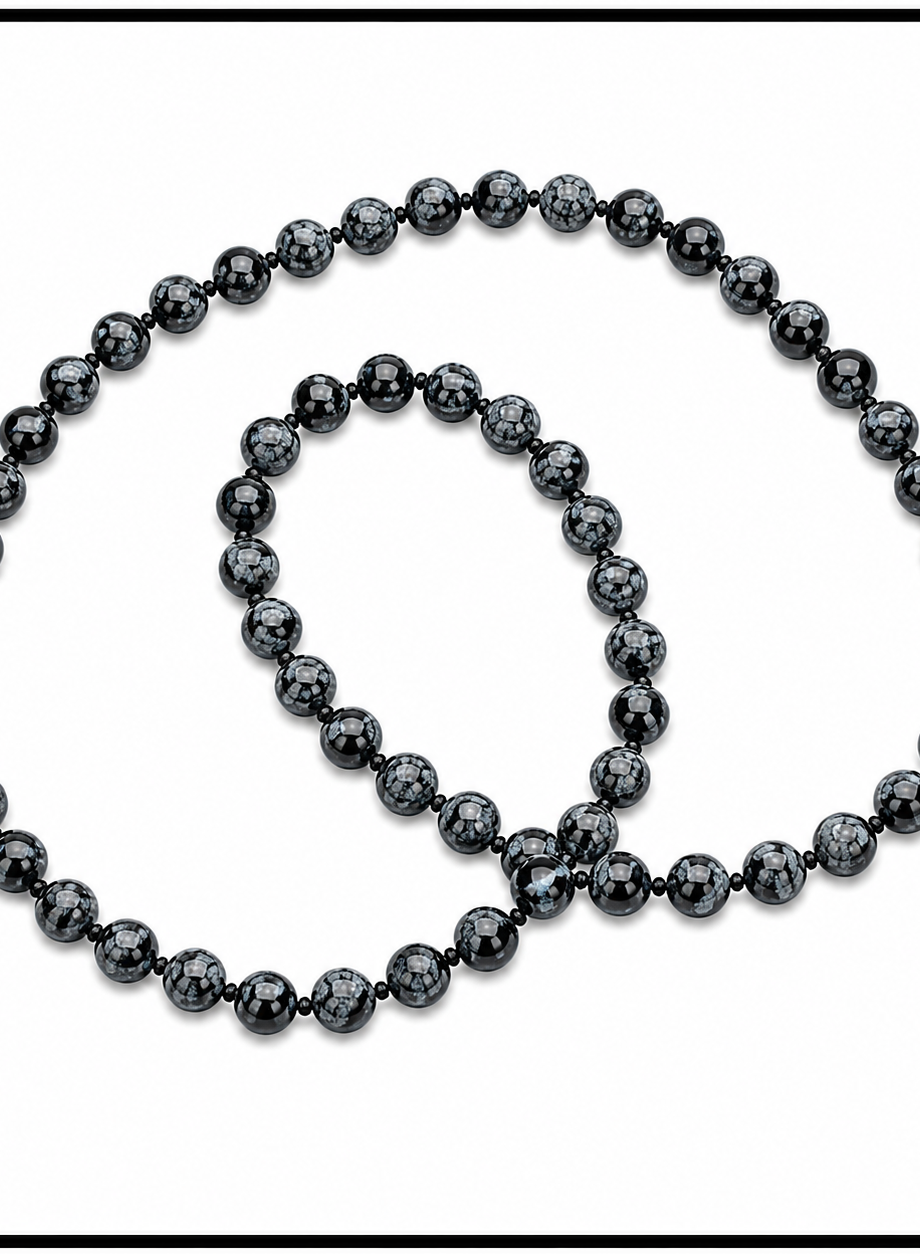 Snowflake Obsidian (8mm)