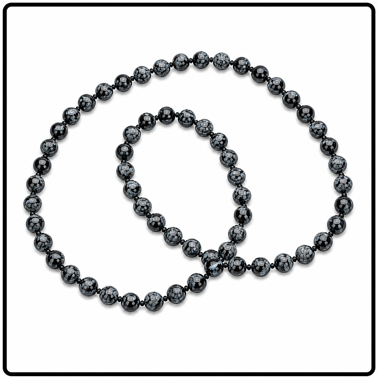 Snowflake Obsidian (8mm)