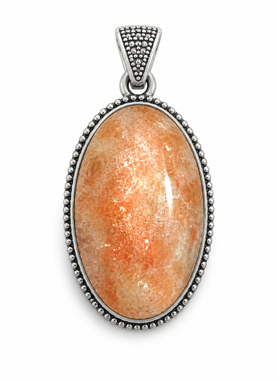 Sunstone Crystal Pendant