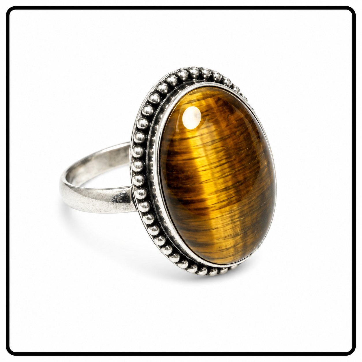 Tiger Eye Yellow Ring (Adjustable)