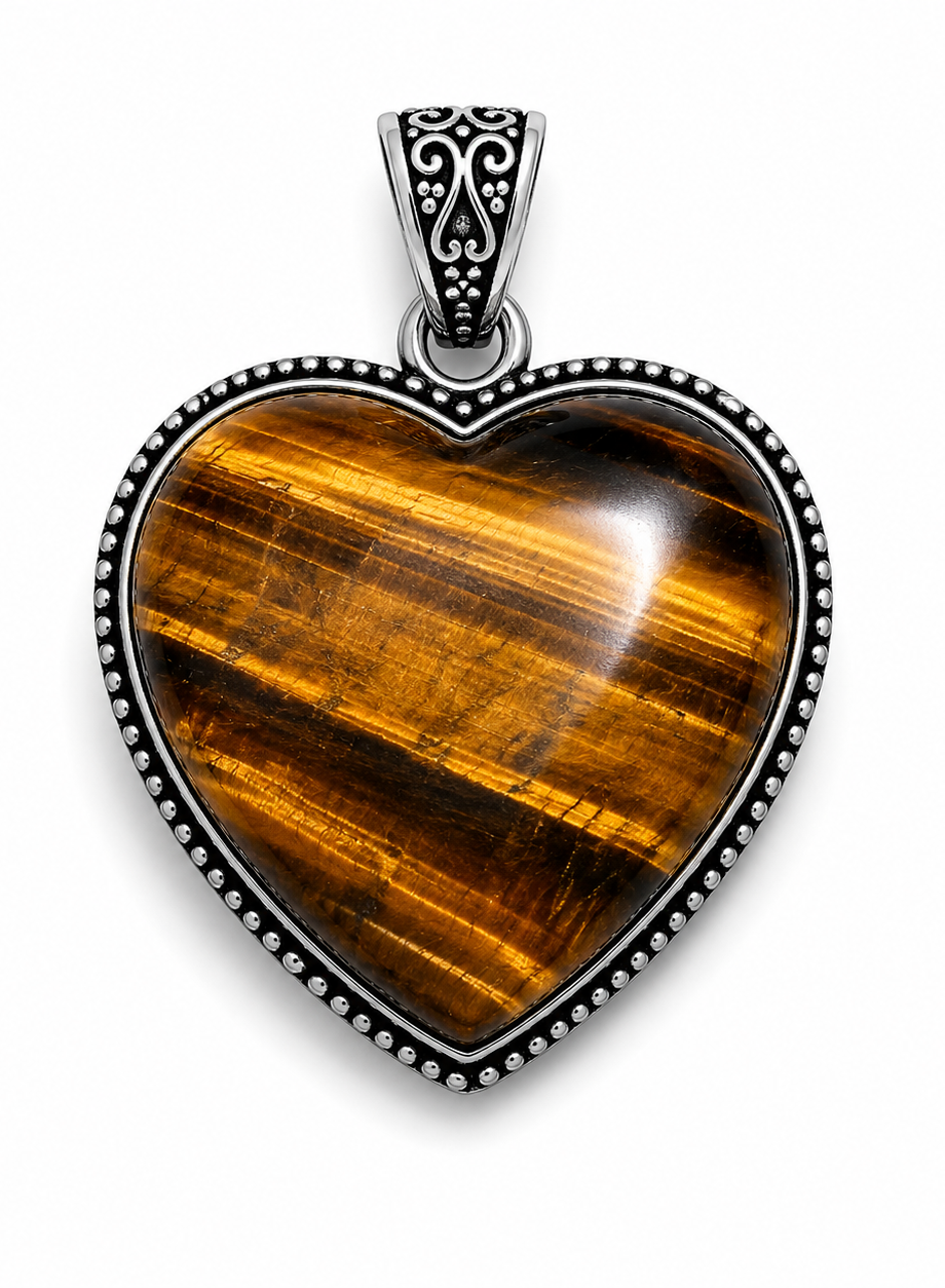 Yellow Tiger Eye Crystal Pendant