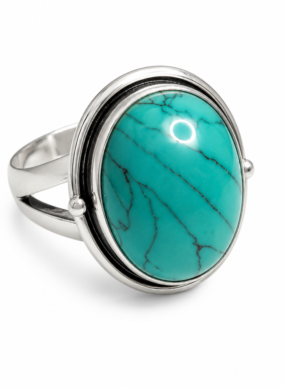 Turquoise African Ring (Adjustable)