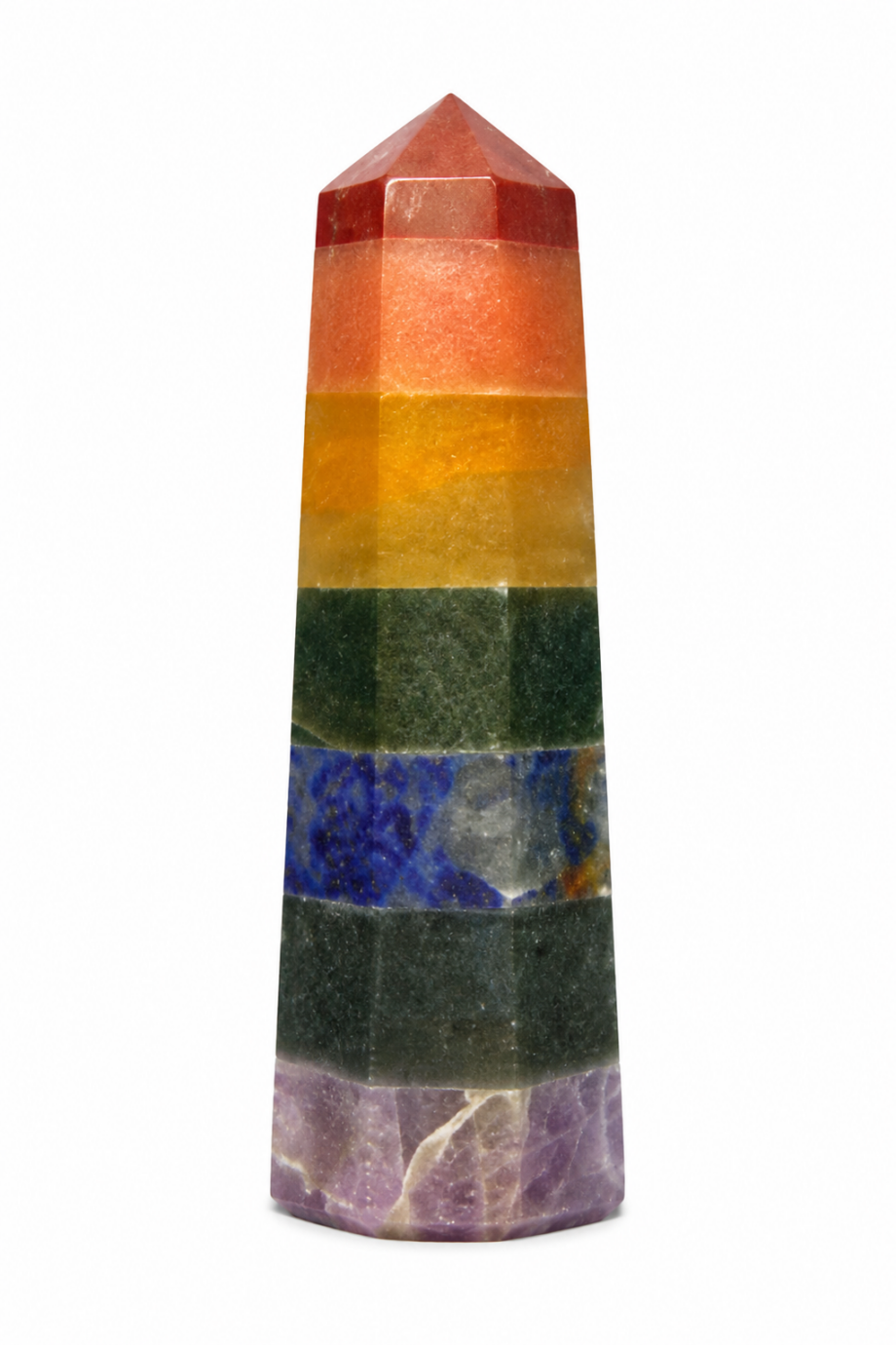 7 Chakra Crystal Tower (3")