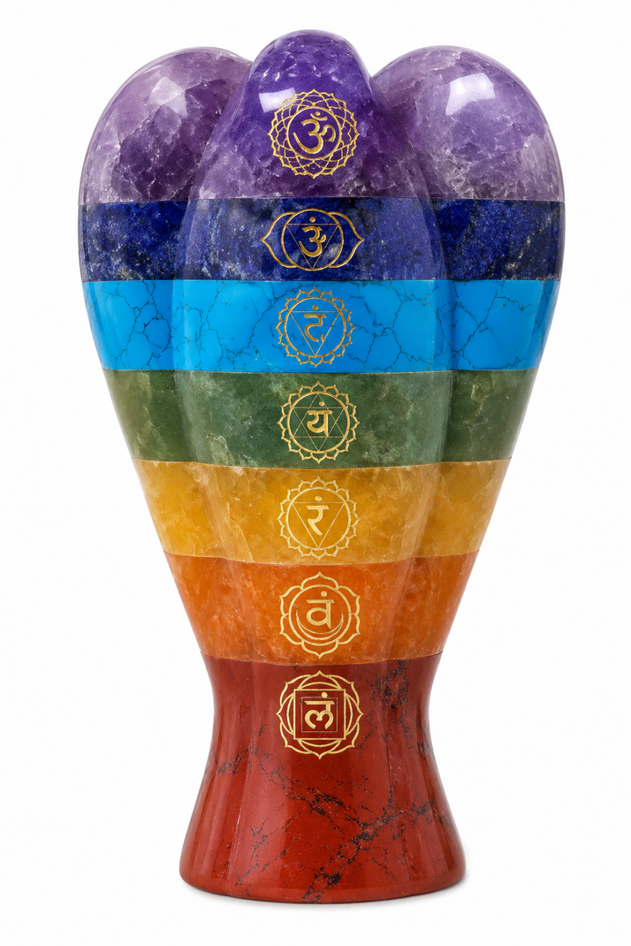 7 Chakra Crystal Angel (2")