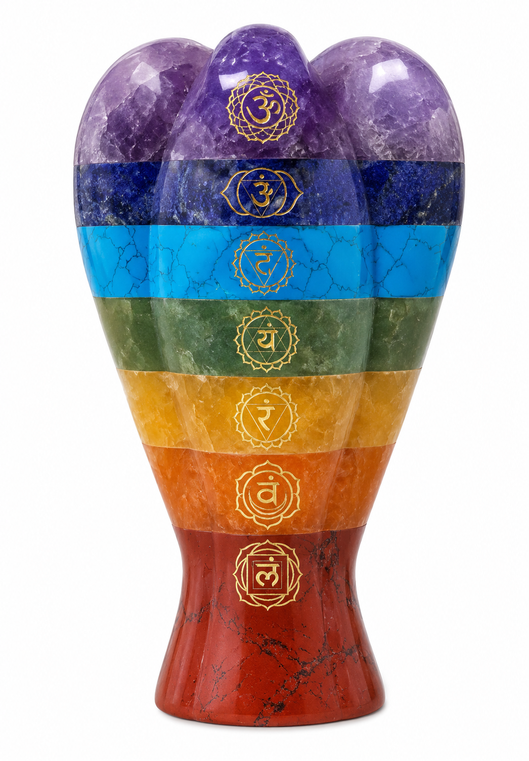 7 Chakra Crystal Angel (2")