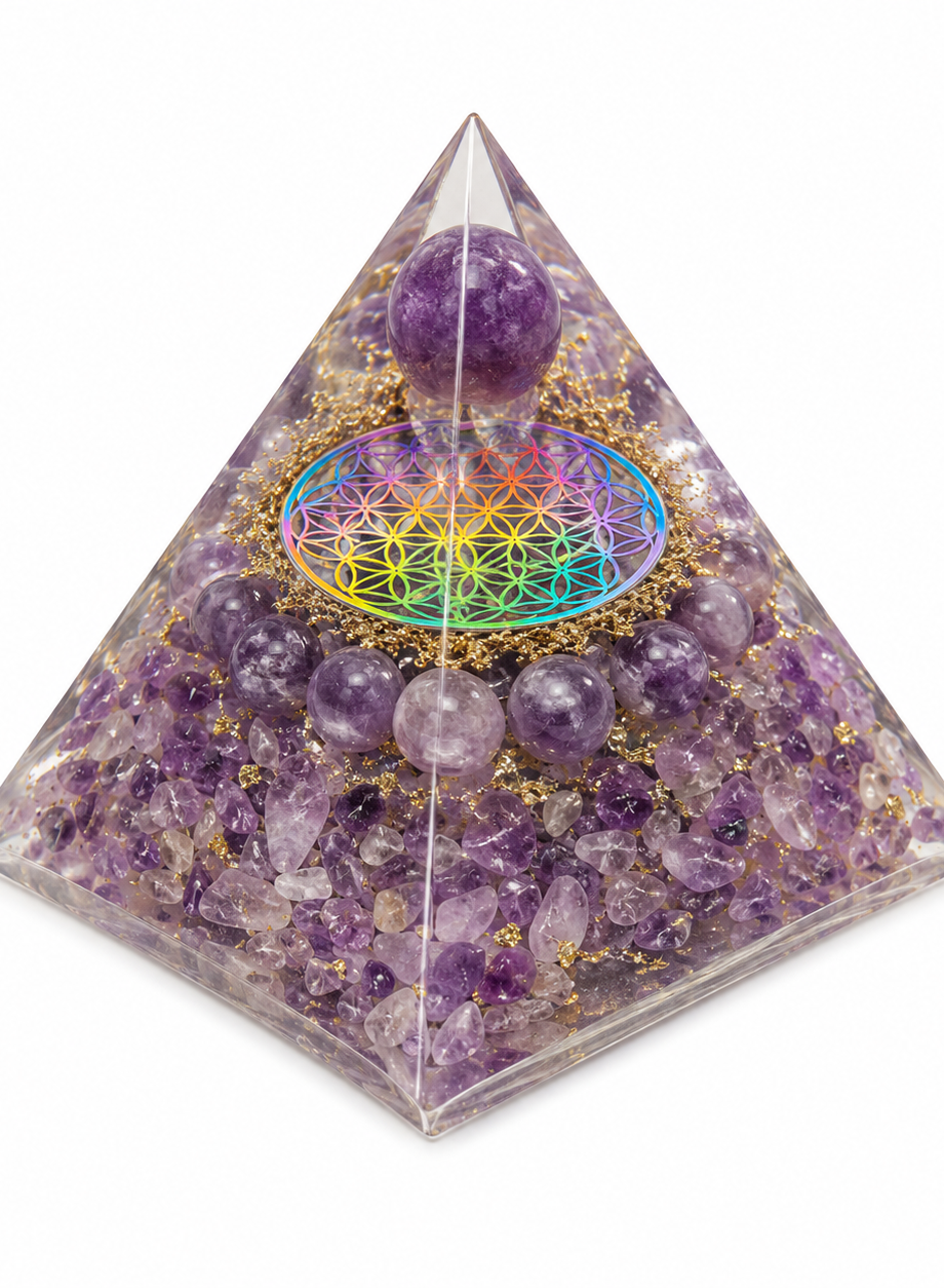 Amethyst Chips with Amethyst Balls