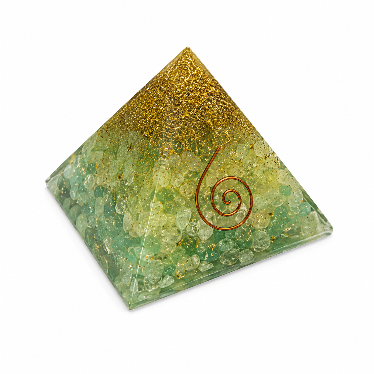 Green Aventurine Orgone Crystal Pyramid