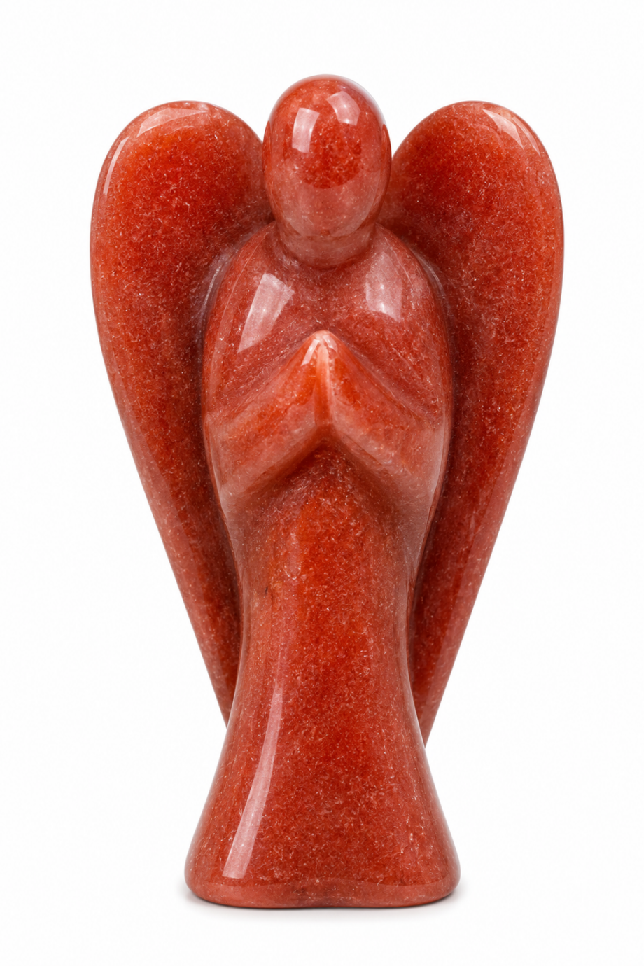 Red Aventurine Crystal Angel (2")