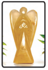 Yellow Calcite Crystal Angel (2")