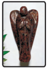 Garnet Crystal Angel (2")
