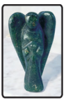 Green Jade Crystal Angel (2")