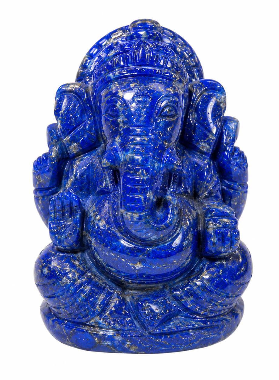 Lapis Lazuli Crystal Ganesha (1 Inch)