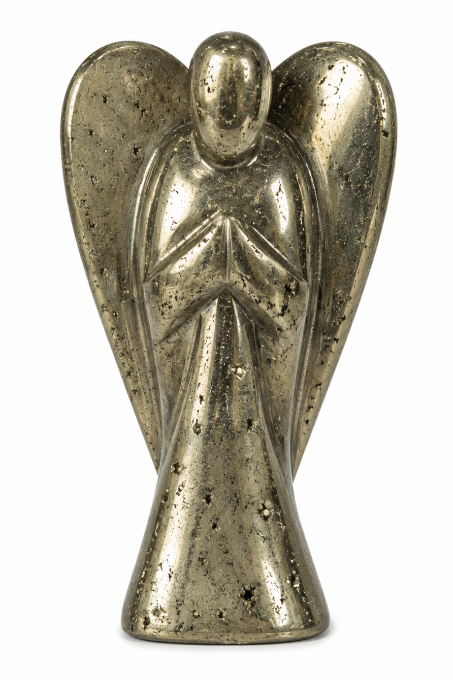 Pyrite Crystal Angel (2")