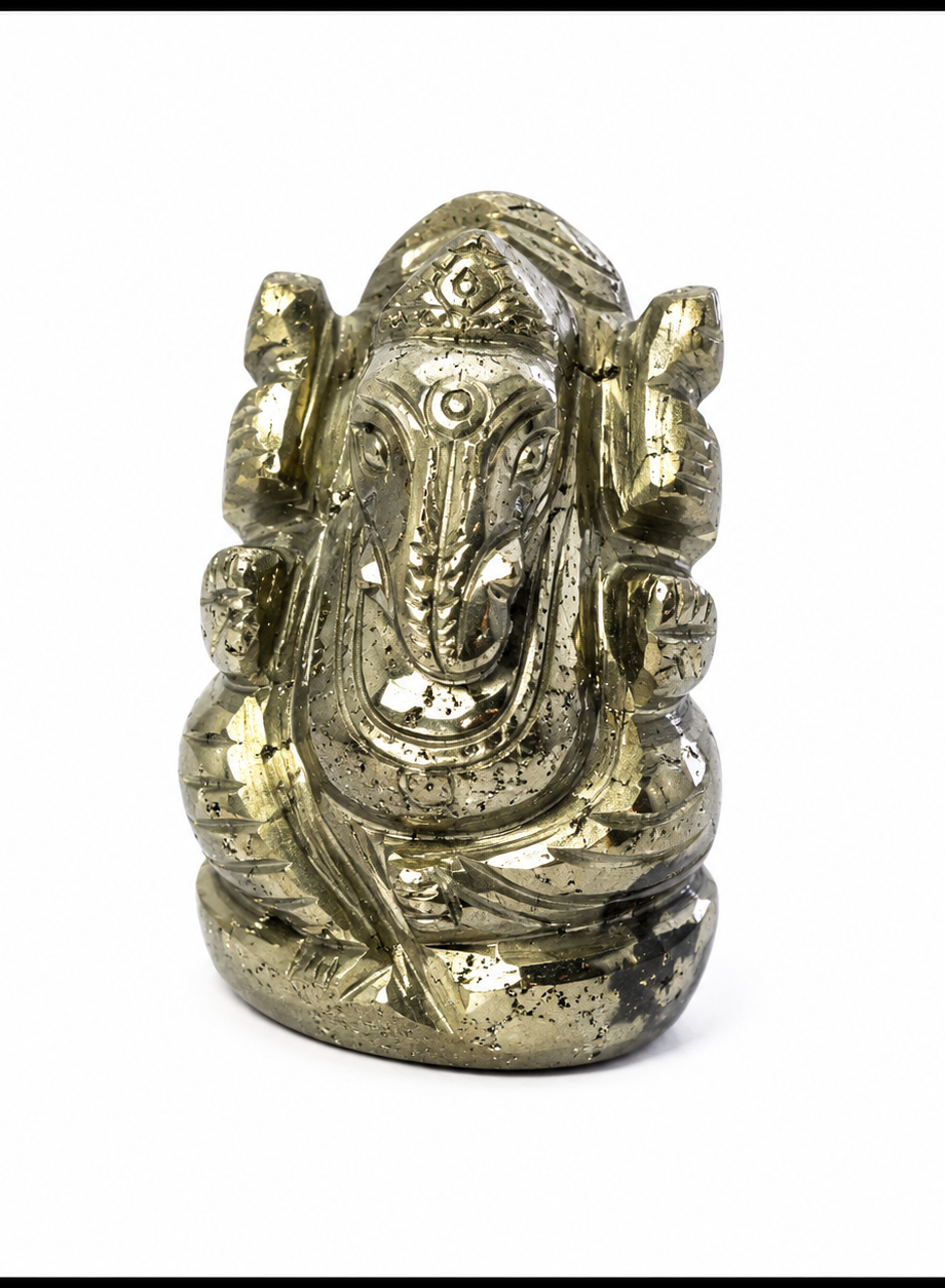 Pyrite Crystal Ganesha (1 Inch)