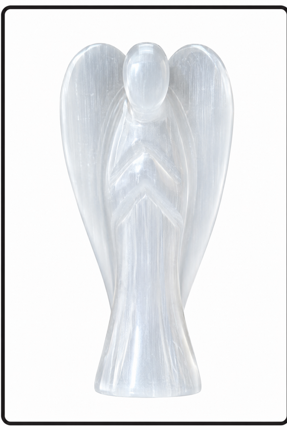 Selenite Crystal Angel (2")