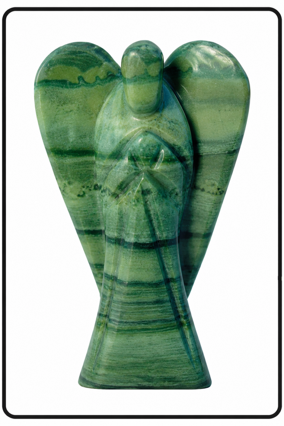 Serpentine Crystal Angel (2")