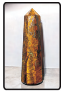 Tiger's Eye Crystal Tower (3")